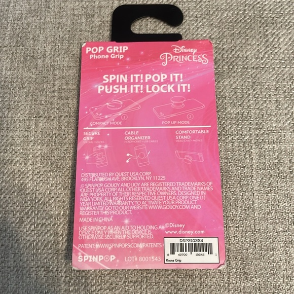 Disney Princess Tiana Spinpop Phone Grip - Picture 4 of 6